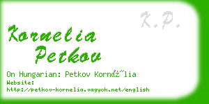 kornelia petkov business card